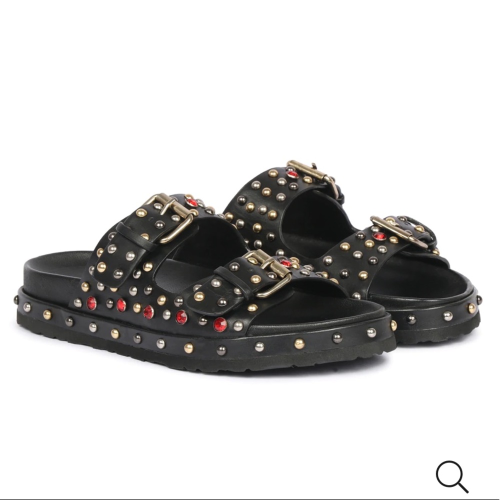 SAINT G chloe double buckle sandal